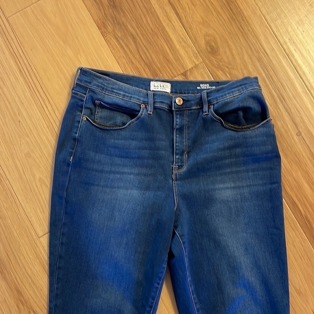 Nicole Miller Soho High Rise Skinny Blue Jeans. Size 14. D4/A1937 - Picture 3 of 6